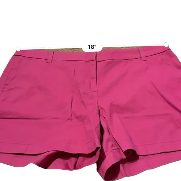 J. Crew Factory 5" Classic Chino Shorts in Soft Azalea Pink Sz 14 NEW - Picture 9 of 11